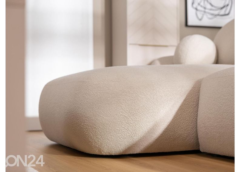 Kulmavuodesohva vuodevaatelaatikolla Maano kuvasuurennos