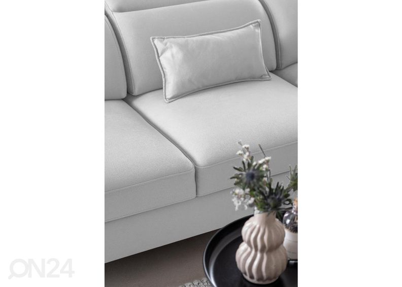 Kulmavuodesohva vuodevaatelaatikolla Roma kuvasuurennos