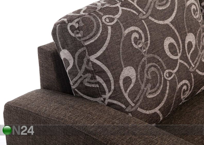 Kulmavuodesohva vuodevaatelaatikolla Rowena kuvasuurennos