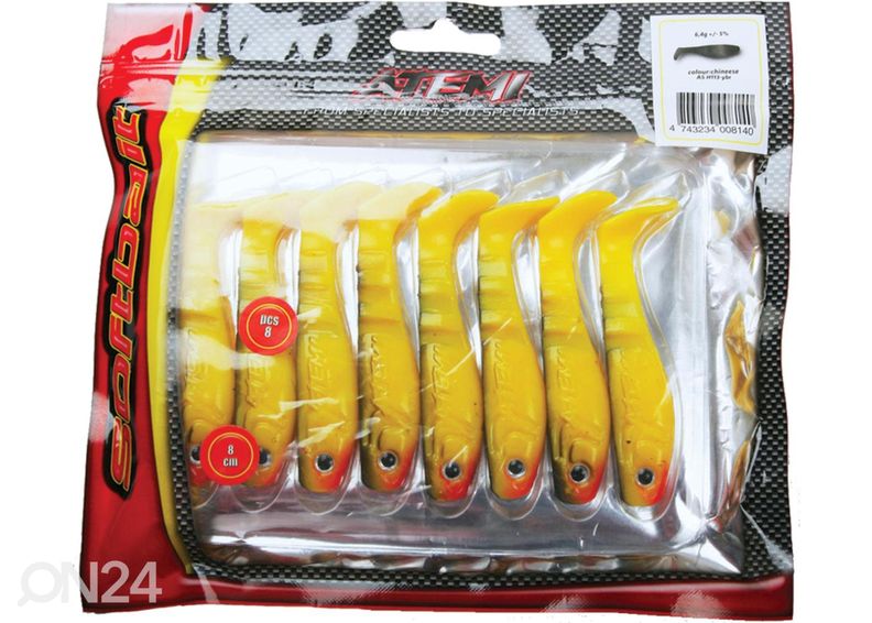 Kumikala Shad Atemi 7,5 cm 10 kpl kuvasuurennos