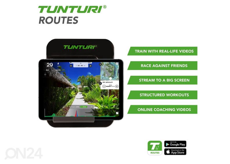 Kuntopyörä Tunturi Star Fit E100 HR I+ kuvasuurennos