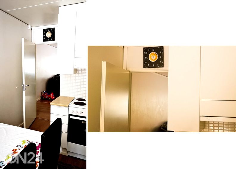 Kuvallinen seinäkello COFFEE WITH HEART kuvasuurennos