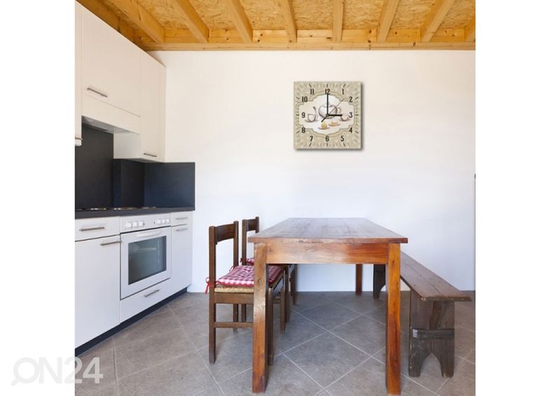 Kuvallinen seinäkello TEA TIME 1 kuvasuurennos