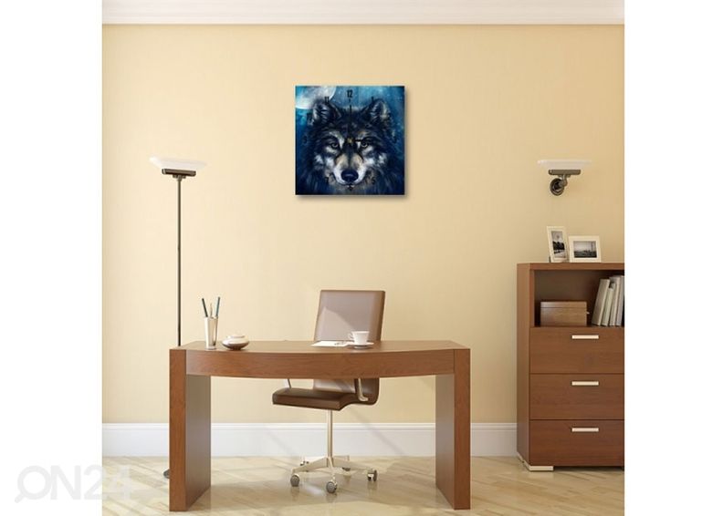 Kuvallinen seinäkello WOLF kuvasuurennos