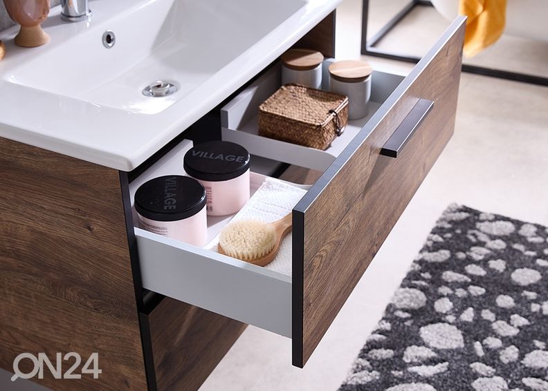 Kylpyhuoneen allaskaappi keraamiselle pesualtaalle kuvasuurennos