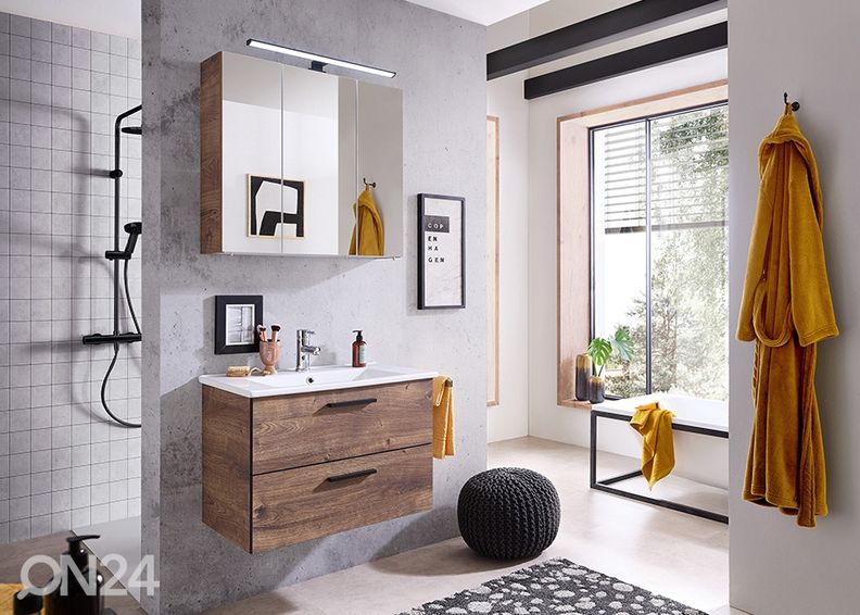 Kylpyhuoneen allaskaappi keraamiselle pesualtaalle kuvasuurennos