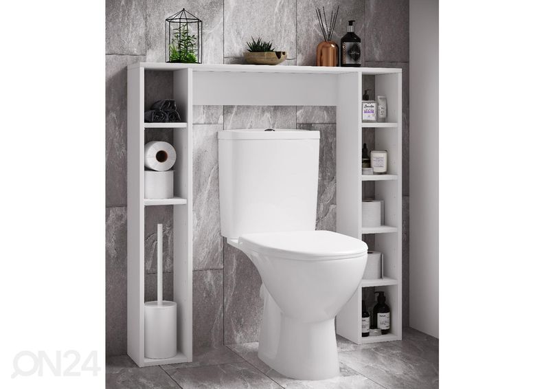Kylpyhuoneen hylly / hyllykkö WC-istuimen taakse Tinoli M 98 cm kuvasuurennos