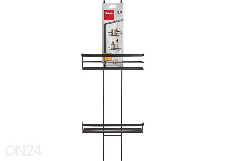 Kylpyhuoneen hyllyOrigin, 22x12x70 cm, musta kuvasuurennos