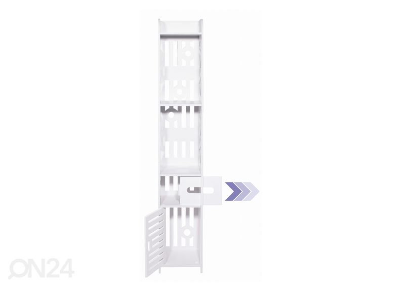 Kylpyhuoneen kaappi 120 cm, valkoinen kuvasuurennos