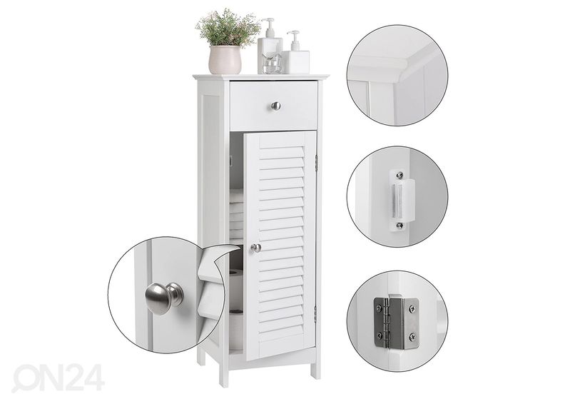 Kylpyhuoneen kaappi 32 cm, valkoinen kuvasuurennos