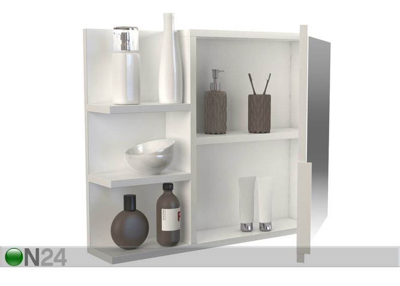 Kylpyhuoneen kaappi peilillä kuvasuurennos