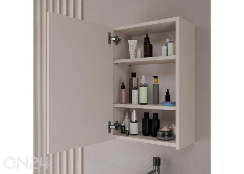 Kylpyhuoneen kaappi peilillä kuvasuurennos