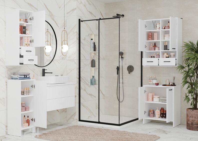 Kylpyhuoneen kaappi seinälle Nina kuvasuurennos