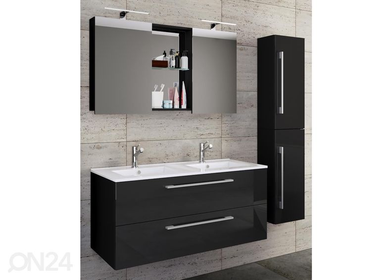 Kylpyhuoneen kalusteet Budasi 2-osaisella pesualtaalla kuvasuurennos