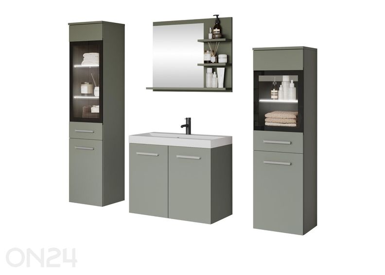 Kylpyhuoneen kokonaisuus Madrit I + LED kuvasuurennos