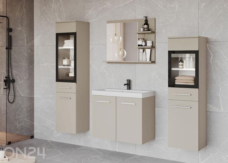 Kylpyhuoneen kokonaisuus Madrit I + LED kuvasuurennos