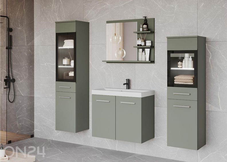 Kylpyhuoneen kokonaisuus Madrit I + LED kuvasuurennos