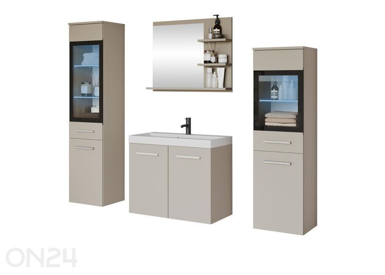 Kylpyhuoneen kokonaisuus Madrit I + LED kuvasuurennos