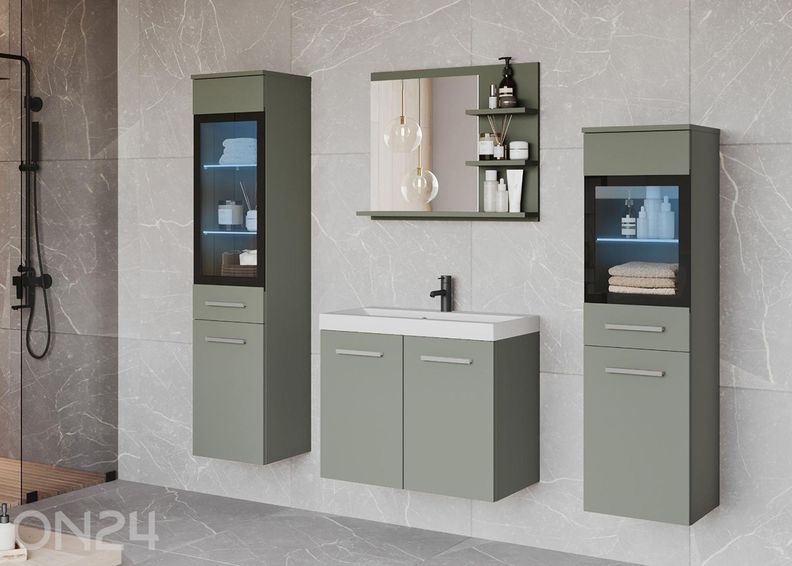 Kylpyhuoneen kokonaisuus Madrit I + LED kuvasuurennos