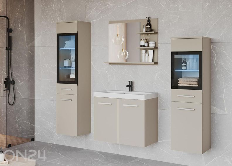 Kylpyhuoneen kokonaisuus Madrit I + LED kuvasuurennos