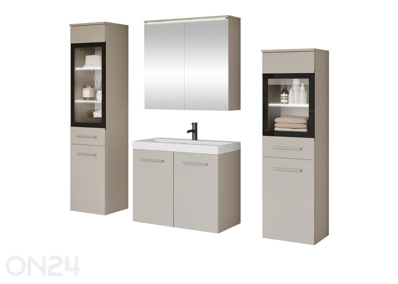 Kylpyhuoneen kokonaisuus Madrit II + LED kuvasuurennos