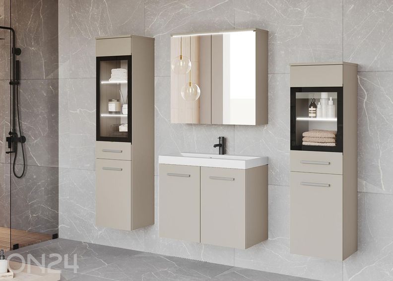 Kylpyhuoneen kokonaisuus Madrit II + LED kuvasuurennos