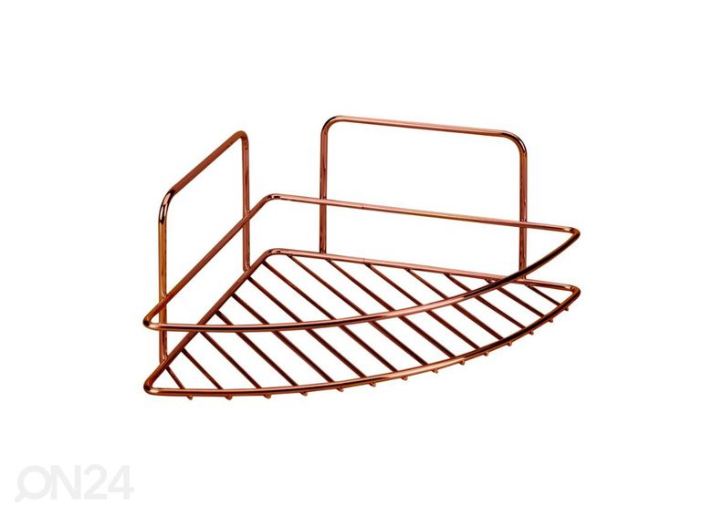 Kylpyhuoneen kulmahylly Reflex 1x, 23x23x11 cm, pronssi kuvasuurennos
