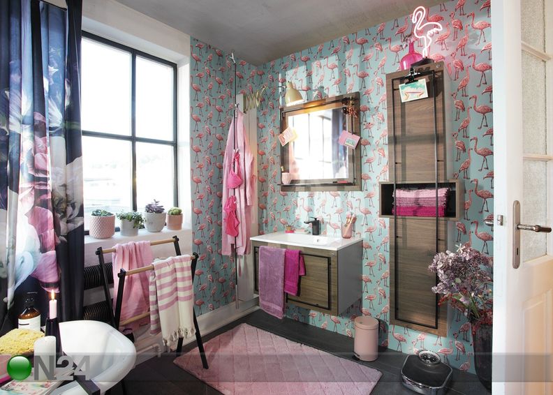 Kylpyhuoneen matto Cotton Pattern 60x60 cm kuvasuurennos