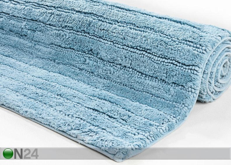 Kylpyhuoneen matto Cotton Stripe 70x120 cm kuvasuurennos