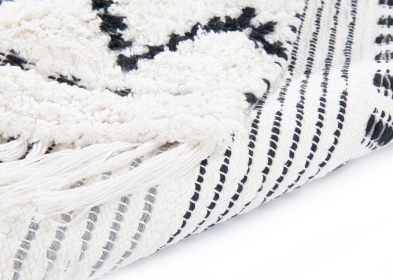 Kylpyhuoneen matto Ethno Bath Zigzag 60x100 cm kuvasuurennos