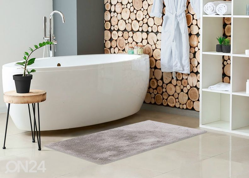 Kylpyhuoneen matto Heaven Silver 40x60 cm kuvasuurennos