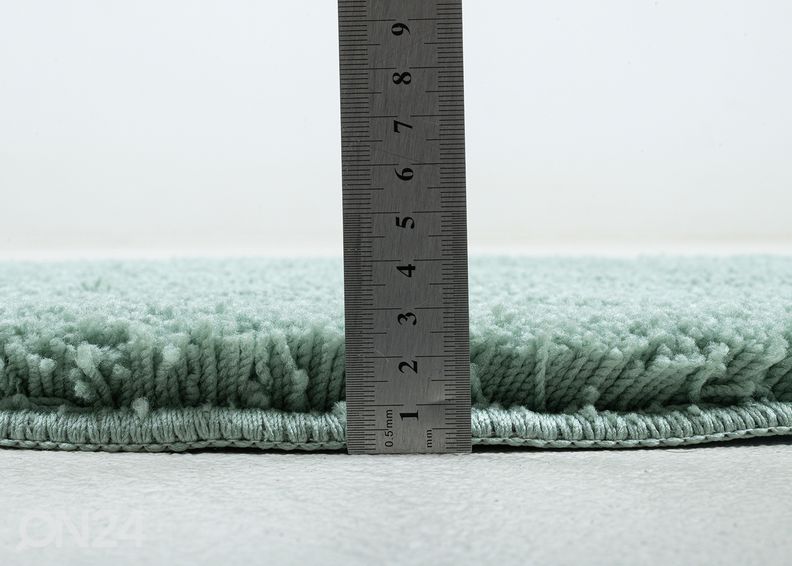 Kylpyhuoneen matto om Tailor Cozy Bath Uni Ø60 cm, mintunvihreä kuvasuurennos