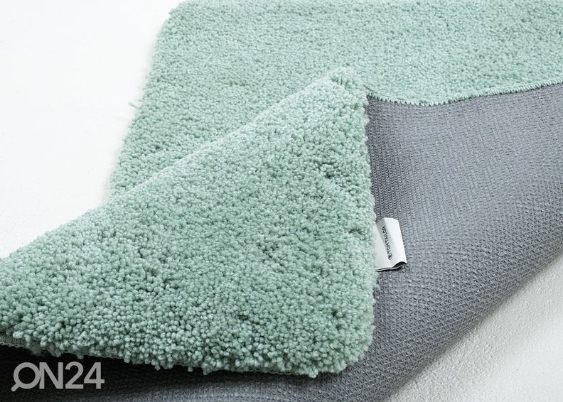 Kylpyhuoneen matto Tom Tailor Cozy Bath Uni 50x60 cm, mintunvihreä kuvasuurennos