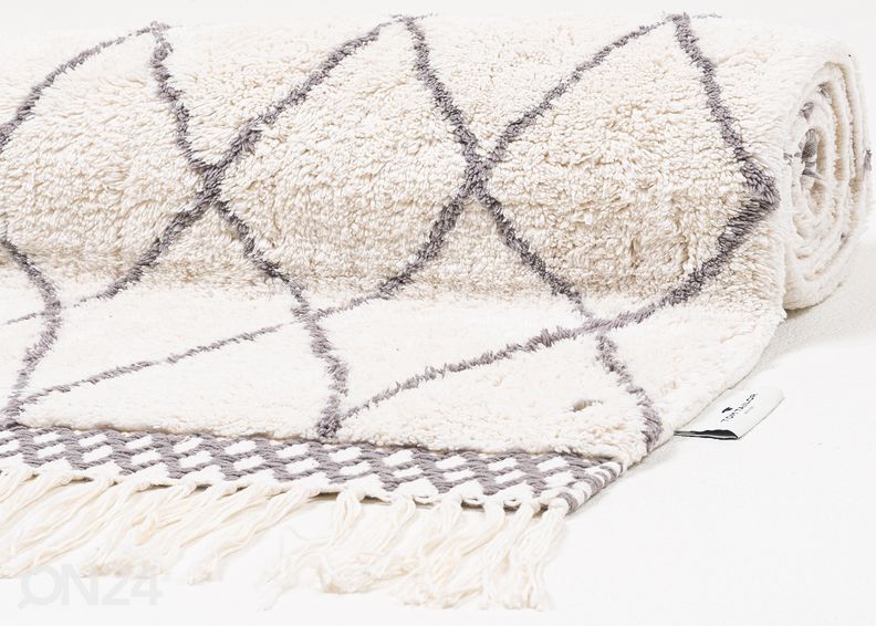Kylpyhuoneen matto Tom Tailor Ethno Bath Ben 60x100 cm, valkoinen/kirjava kuvasuurennos