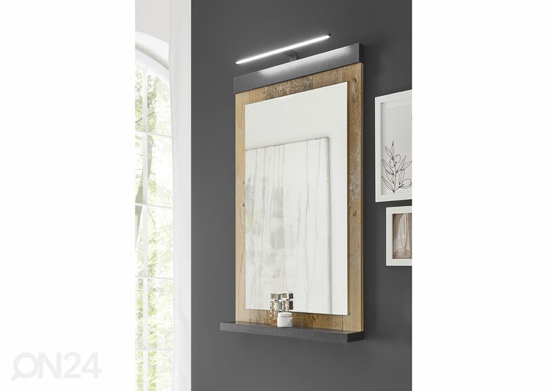 Kylpyhuoneen peili + LED valaisin Sherwood kuvasuurennos