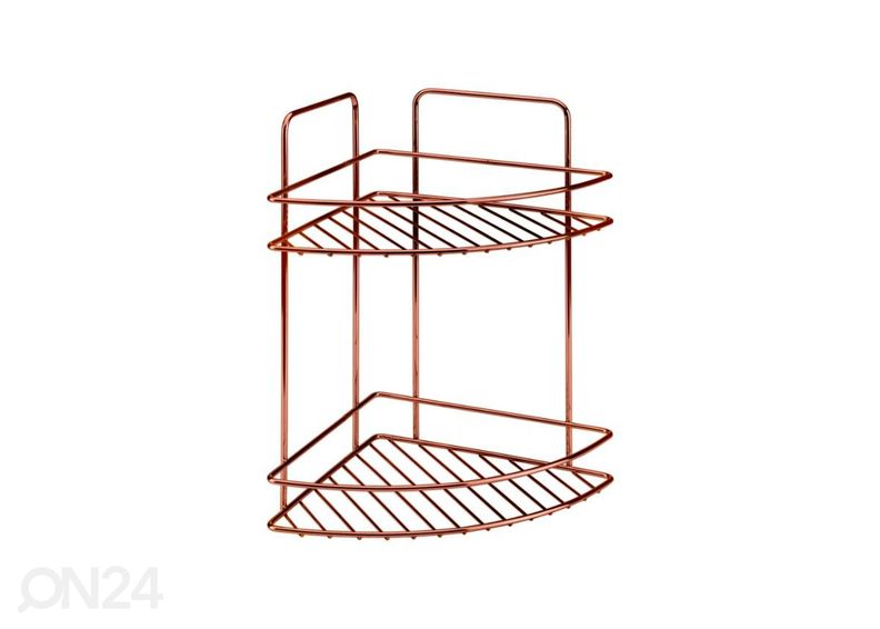 Kylpyhuonnen kulmahylly Reflex 2x, 23x23x35 cm, pronssi kuvasuurennos