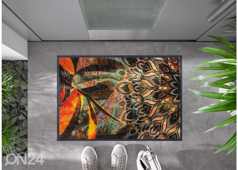 Kynnysmatto Jungle Dance 50x75 cm kuvasuurennos