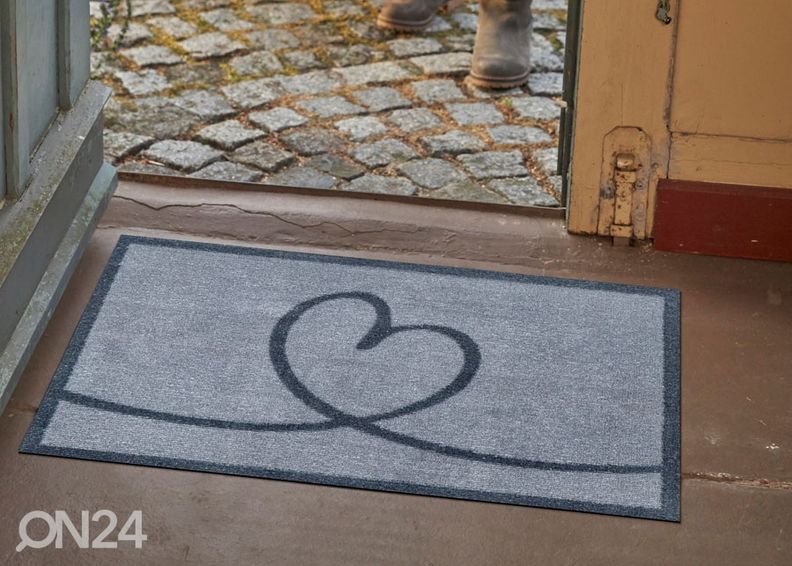 Kynnysmatto Lovita harmaa 50x72 cm kuvasuurennos