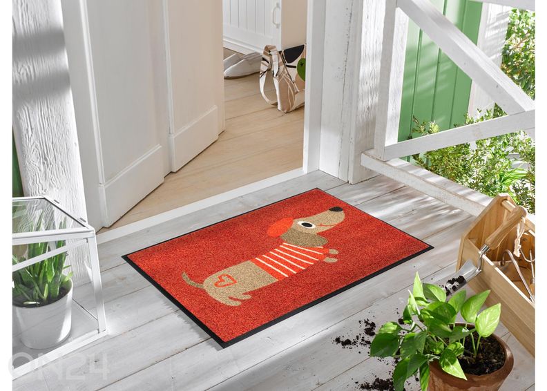 Kynnysmatto Monsieur Chien, 50x75 cm kuvasuurennos