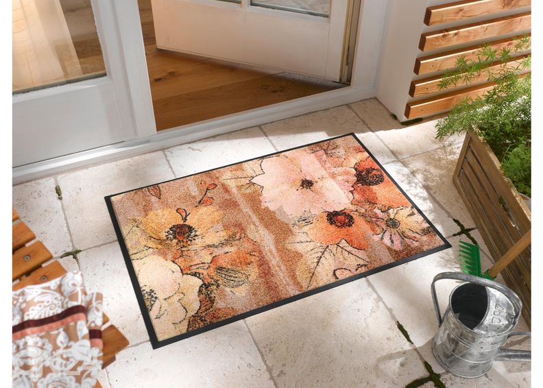 Kynnysmatto Retro Roses 50x75 cm kuvasuurennos