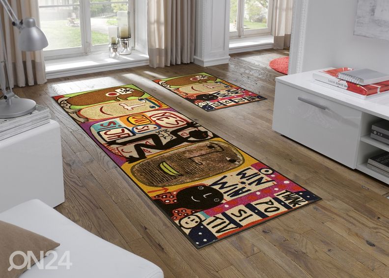 Kynnysmatto Think positiv 50x75 cm kuvasuurennos