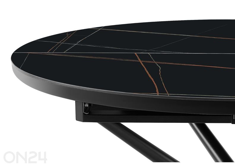 Laajennettava ruokapöytä Ø120 cm kuvasuurennos