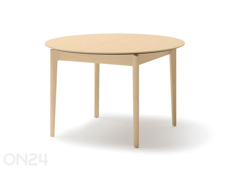Laajennettava ruokapöytä Plot Ø120x120/240 cm kuvasuurennos
