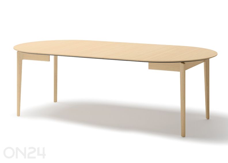 Laajennettava ruokapöytä Plot Ø120x120/240 cm kuvasuurennos