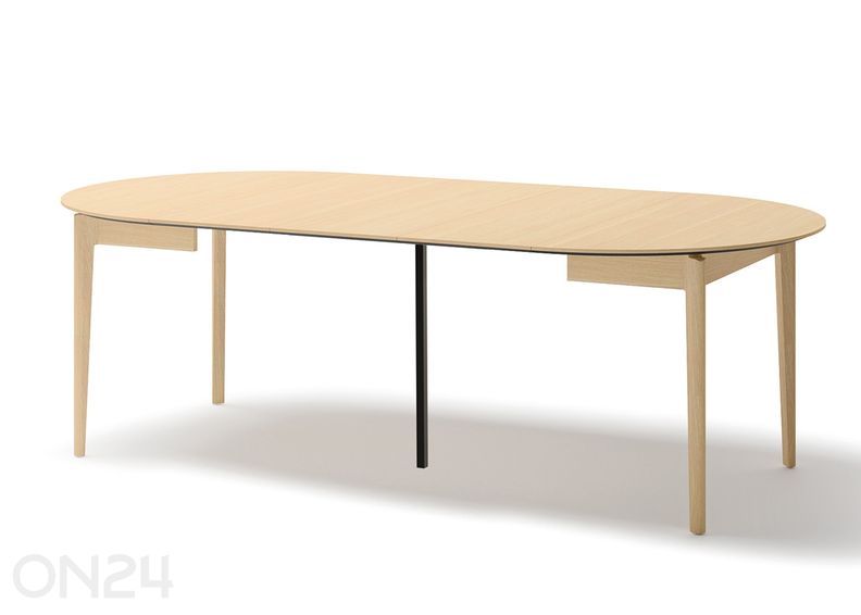 Laajennettava ruokapöytä Plot Ø120x120/240 cm kuvasuurennos