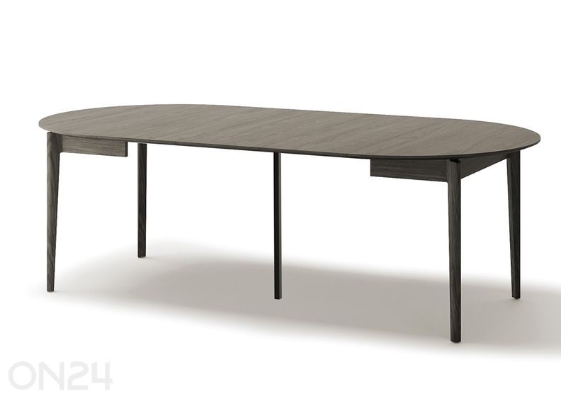 Laajennettava ruokapöytä Plot Ø120x120/240 cm kuvasuurennos