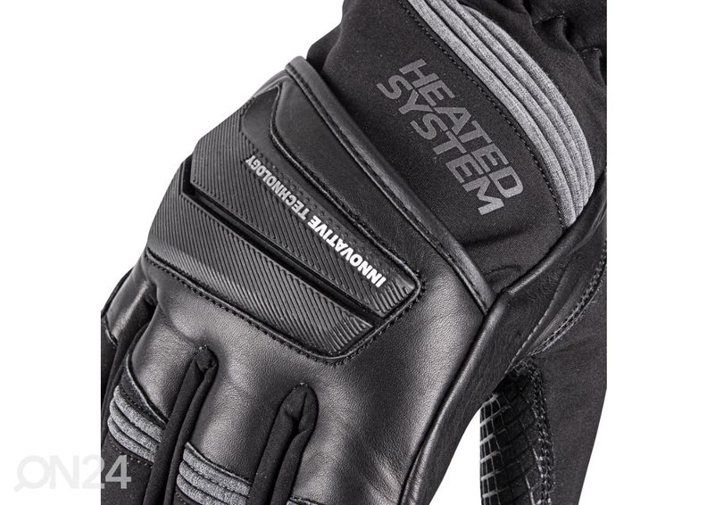 Lämmitettävät hanskat inSPORTline HEATston harmaa koko M kuvasuurennos