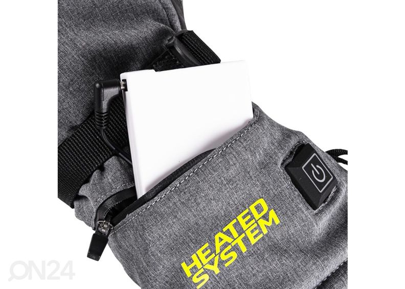 Lämmitettävät hanskat inSPORTline HEATtero harmaa koko S kuvasuurennos