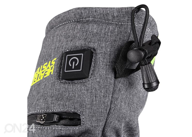 Lämmitettävät hanskat inSPORTline HEATtero harmaa koko XXS kuvasuurennos