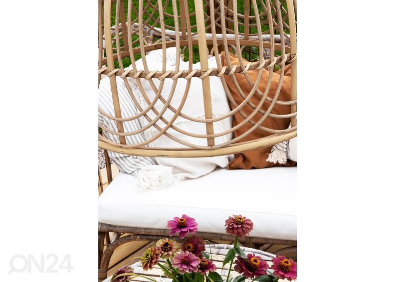 Lampun varjostin Bali Ø50 cm, luonnollinen kuvasuurennos